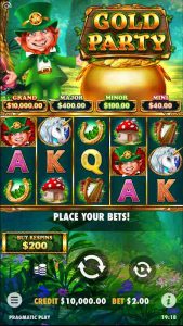 Gold Party mobile play