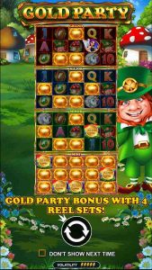 Gold Party mobile start